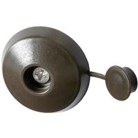 Solstice Polycarbonate Fixing Buttons 10mm Brown (10 Pack) in White