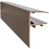 Solstice PVC F-Section 5m x 16mm in White Polycarbonate