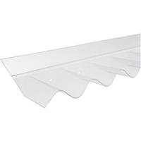 Solstice Corrugated PVC Wall Flashing 950mm x 150mm x 0.8mm in Clear