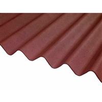 Roof Trade RoofTrade Corrugated Bitumen Roof Sheet 1000mm x 837mm x 2.2mm 5 Pack (5 Pack) in Red