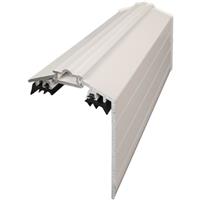 Solstice Capex Gable End Finishing Profile & Rafter Gasket 50mm 3000mm in White Rubber