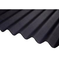 Roof Trade RoofTrade Corrugated Bitumen Roof Sheet 1000mm x 837mm x 2.2mm 5 Pack (5 Pack) in Black