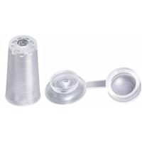 Solstice Corrugated Roof Sheet Fixing Caps 40mm x 40mm (50 Pack) in Clear Plastic