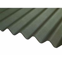 Roof Trade RoofTrade Corrugated Bitumen Roof Sheet 1000mm x 837mm x 2.2mm 5 Pack (5 Pack) in Green