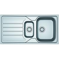 Franke Flash Reversible Kitchen Sink & Drainer 1.5 Bowl in Stainless Steel