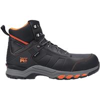 Timberland Pro Men's Hypercharge Waterproof Safety Boots in Black/Orange