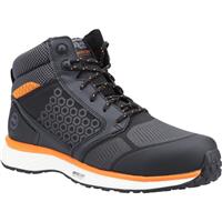 Timberland Pro Men's Reaxion Mid Safety Trainer Boots in Black/Orange