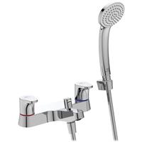 Ideal Standard Cerabase Dual Control Bath Shower Mixer Tap in Chrome Plastic