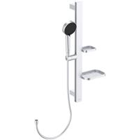 Ideal Standard ALU+ Ideal Rain Shower Set in Silver Aluminium