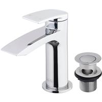 Ebb and Flo Ebb + Flo Cobo Cloakroom Mono Mixer Tap in Chrome Rubber/Steel