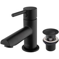 Ebb and Flo Ebb + Flo Pentle Cloakroom Mono Mixer Tap Matt in Black Steel