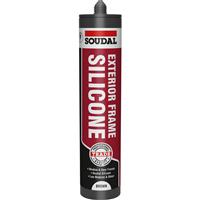 Soudal Trade Exterior Frame Silicone 270ml in Brown Plastic