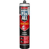 Soudal Fix All High Tack Adhesive & Sealant 290ml in Black