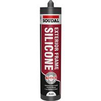 Soudal Trade Exterior Frame Silicone 270ml in Black Plastic