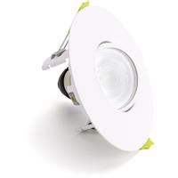 Integral LED Evofire Fire Rated Downlight 70-100mm IP20 Tiltable in White