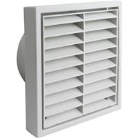 Airvent Square Ducting Louvre Grille 140 x 140mm in White