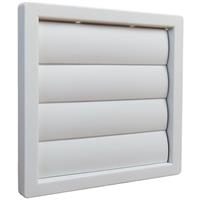 Airvent Wall Outlet Gravity Flap 125mm in White