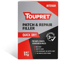 Toupret Patch & Repair Quick Dry Filler (1kg) in White