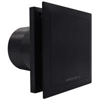 Airflow QuietAir QT100 Extractor Fan 100mm Humidity Timer in Black