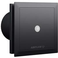 Airflow QuietAir QT100 Extractor Fan 100mm Motion Sensor Timer in Black