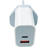 Wessex Electrical Wessex USB-C Plug (UK 3 Pin) in White
