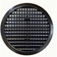MAP Round Louvre Vent Flyscreen 135mm in Black