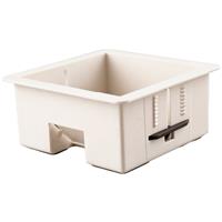 Wessex Electrical Wessex Dry Lining Box 1 Gang 35mm Trade Pack (10 Pack) in White Plastic