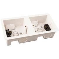 Wessex Electrical Wessex Dry Lining Box Dual in White Plastic