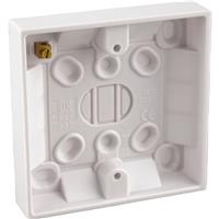 Wessex Electrical Wessex Pattress Box 1 Gang 16mm in White