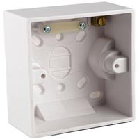 Wessex Electrical Wessex Pattress Box 1 Gang (45mm) in White
