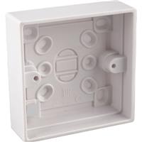 Wessex Electrical Wessex Pattress Box 1 Gang 25mm Trade Pack (10 Pack) in White