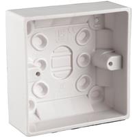 Wessex Electrical Wessex Pattress Box 1 Gang 28mm in White