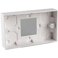 Wessex Electrical Wessex Pattress Box Conversion 1 Gang - 2 Gang 24mm in White