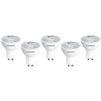 Wessex Electrical Wessex LED GU10 Bulbs 3W Warm White 345lm (5 Pack) Plastic