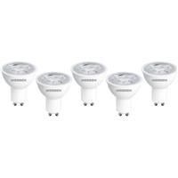 Wessex Electrical Wessex LED GU10 Dimmable Bulbs 3W Warm White 345lm (5 Pack) Plastic