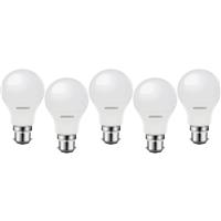 Wessex Electrical Wessex LED A60 GLS Dimmable Bulbs 5.9W BC Cool White 806lm (5 Pack) Plastic
