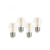 Wessex Electrical Wessex LED Filament Dimmable Mini Globe Bulb Lamps 3.4W ES Warm 470lm (4 Pack) in white
