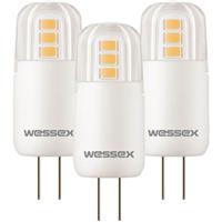 Wessex Electrical Wessex LED G4 Capsule Lamps SMD 1.6W Warm White 200lm (3 Pack)