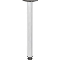 Hafele Adjustable Table Leg 710mm in Stainless Steel Plastic