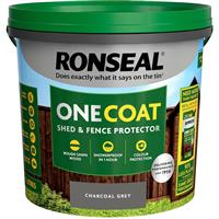 Ronseal One Coat Shed & Fence Protector 5L in Charcoal Grey