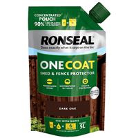 Ronseal One Coat Shed & Fence Protector Refill Pouch 950ml in Dark Oak