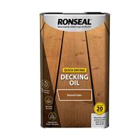 Ronseal Quick Drying Decking Oil 5L in Natural Cedar
