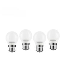 Wessex Electrical Wessex LED Frosted Dimmable Mini Globe Bulb Lamps 3.4W BC Warm White 470lm (4 Pack) Plastic