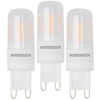 Wessex Electrical Wessex LED G9 Capsule Lamps 2.2W Warm White 300lm (3 Pack)