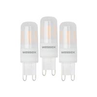Wessex Electrical Wessex LED G9 Capsule Lamps 2.2W Cool White 300lm (3 Pack)
