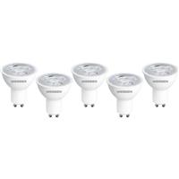 Wessex Electrical Wessex LED GU10 Dimmable Bulbs 3W Daylight 345lm (5 Pack) Plastic