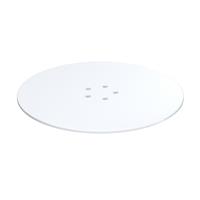 Viva Shower Trap Dome Cover Matt in White Brass