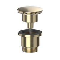 Viva Universal Clicker Basin Waste Brushed in Brass