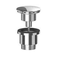 Viva Universal Clicker Basin Waste Gloss in Chrome Brass