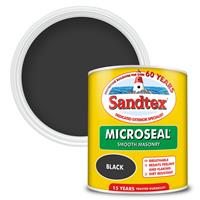 Sandtex Ultra Smooth Masonry Paint 1L in Black